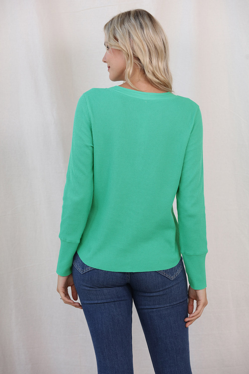 Buttoned Notched Neck Long Sleeve T-Shirt 🌟 Trendy Fashion Essential for Effortless Style and Comfort 🌼 Casual Chic Wardrobe Staple for Women's Clothing 🌈 Versatile and Stylish Apparel for Everyday Wear ShopOnlyDeal