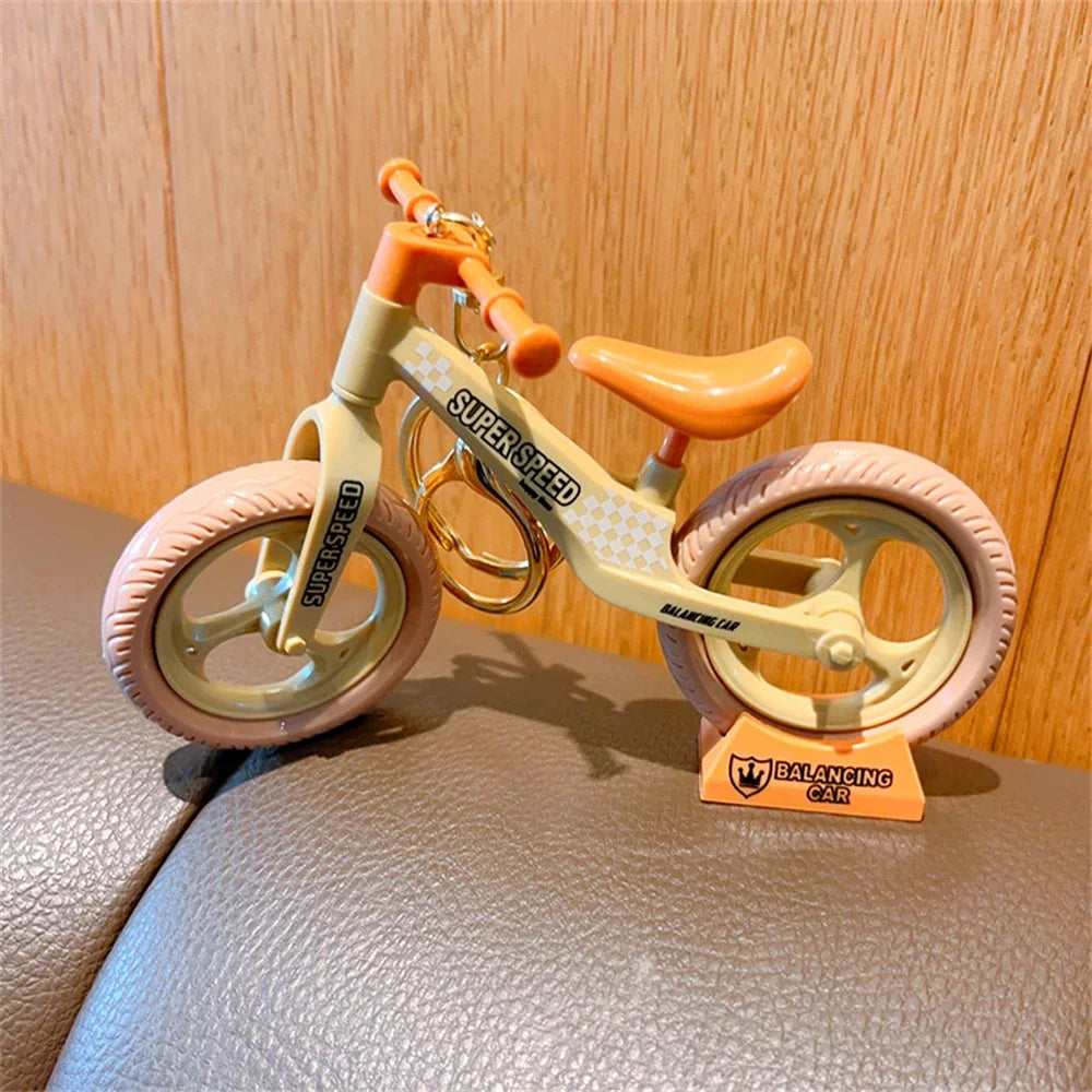 6 Color 3D Acrylic Bicycle Keychain Cute Mini Bike Pendant Creative Keyring Car Simulation Trinket Bag Key Holder Accessory Gift ShopOnlyDeal