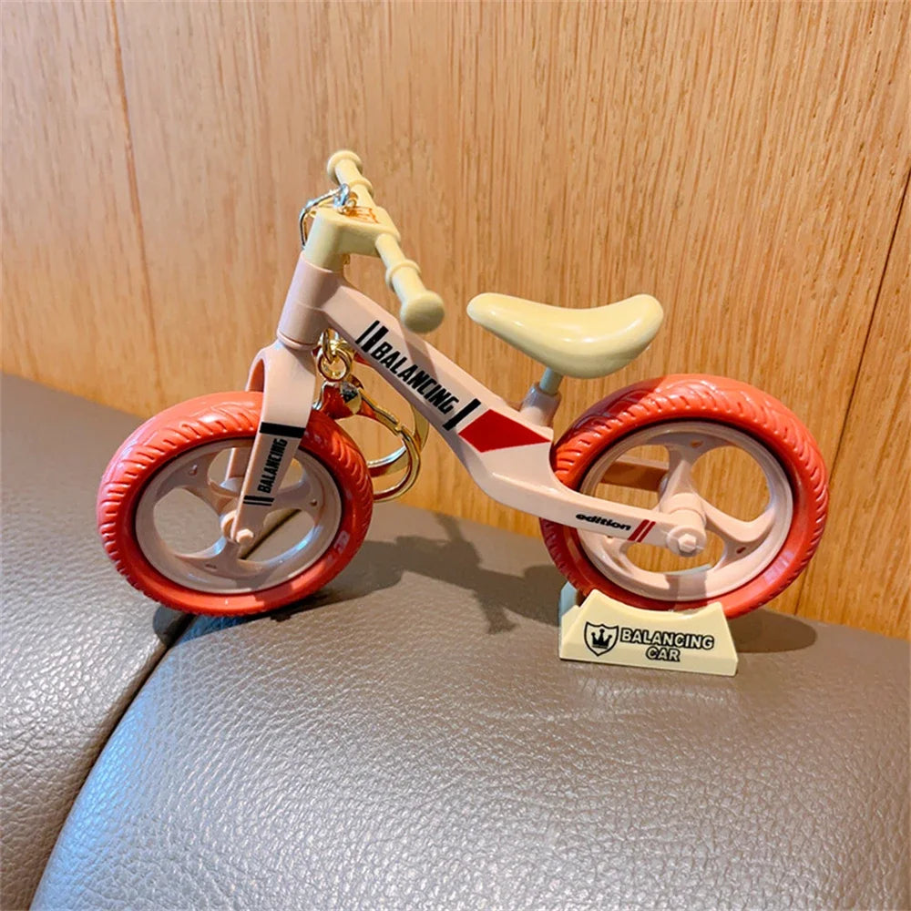 6 Color 3D Acrylic Bicycle Keychain Cute Mini Bike Pendant Creative Keyring Car Simulation Trinket Bag Key Holder Accessory Gift ShopOnlyDeal