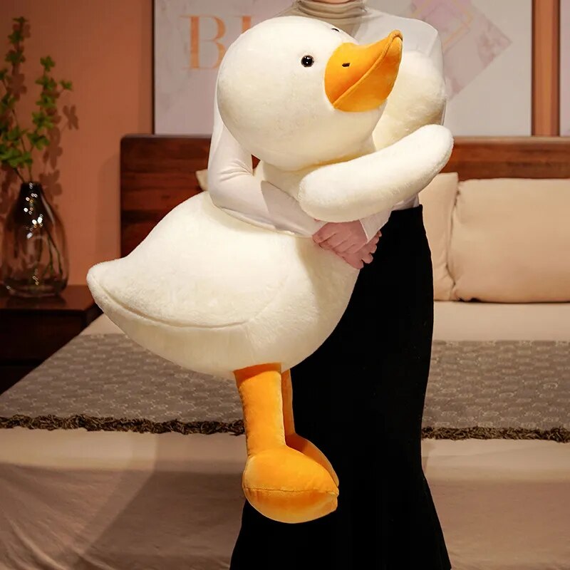 Giant White Duck Plush Toys 60-100cm Cute Large New Soft Sleeping Pillow Kawaii Big Goose Cushion Stuffed Animal Doll Home Decor ShopOnlyDeal