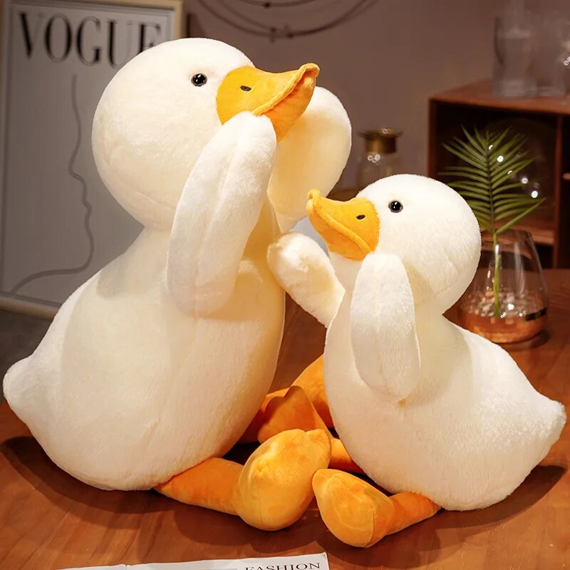 Giant White Duck Plush Toys 60-100cm Cute Large New Soft Sleeping Pillow Kawaii Big Goose Cushion Stuffed Animal Doll Home Decor ShopOnlyDeal