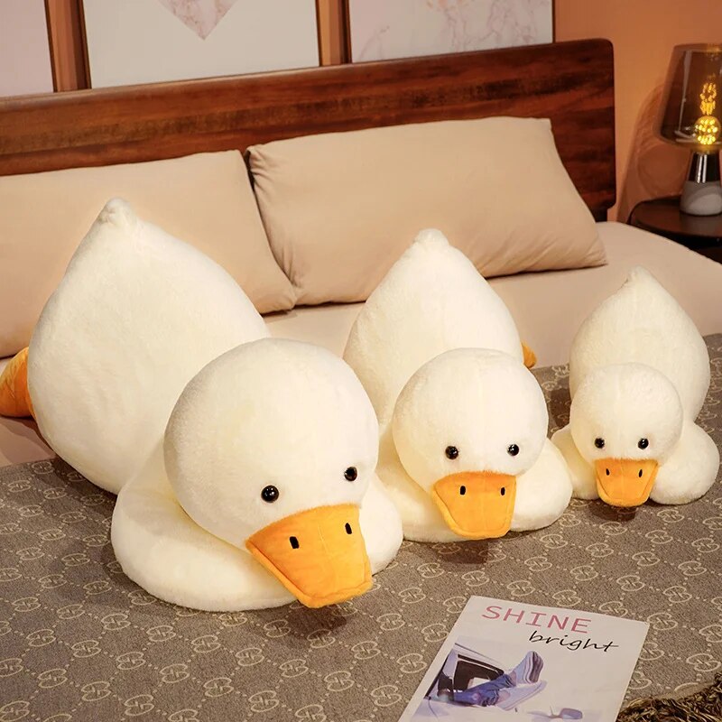 Giant White Duck Plush Toys 60-100cm Cute Large New Soft Sleeping Pillow Kawaii Big Goose Cushion Stuffed Animal Doll Home Decor ShopOnlyDeal