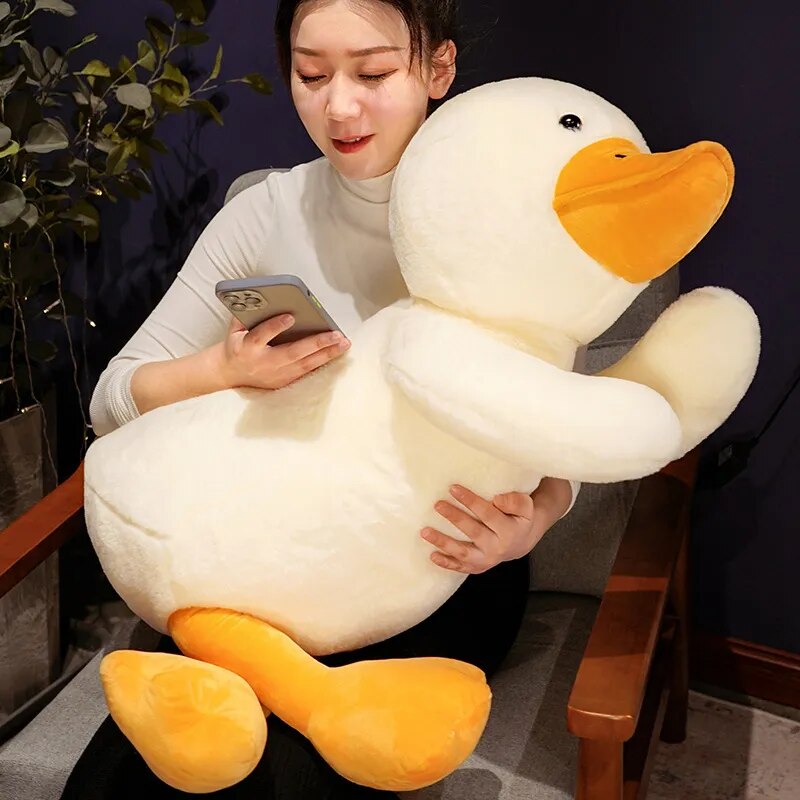 Giant White Duck Plush Toys 60-100cm Cute Large New Soft Sleeping Pillow Kawaii Big Goose Cushion Stuffed Animal Doll Home Decor ShopOnlyDeal