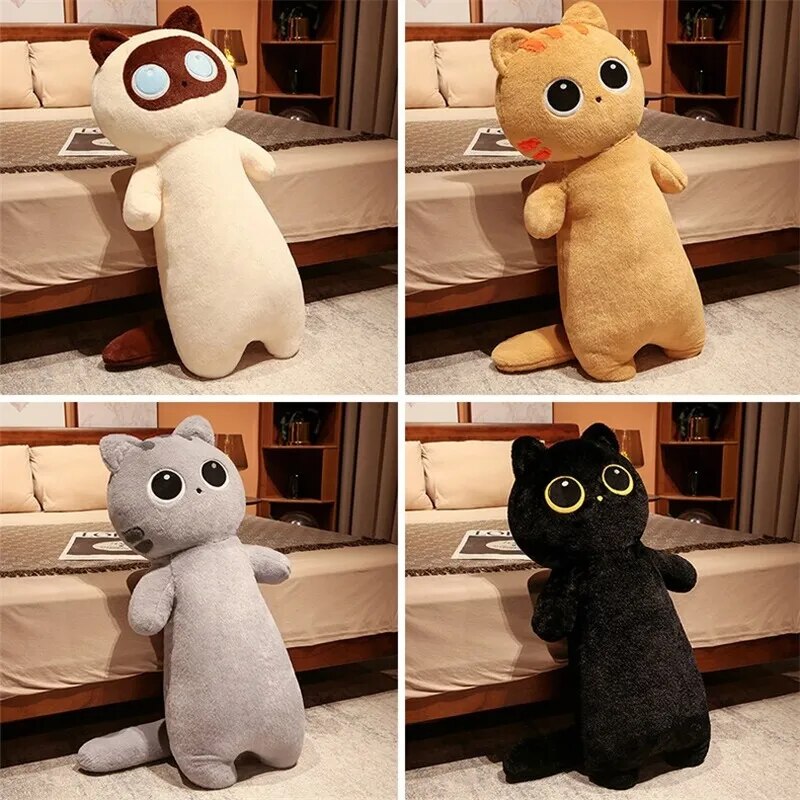 Alien Robot Plush Toy 65/130cm Big Lovely Long Cat Plush Toys Cute Pillow Stuffed Plushie Dolls Nap Pillow Home Comfort Cushion Kawaii Kids Birthday G ShopOnlyDeal