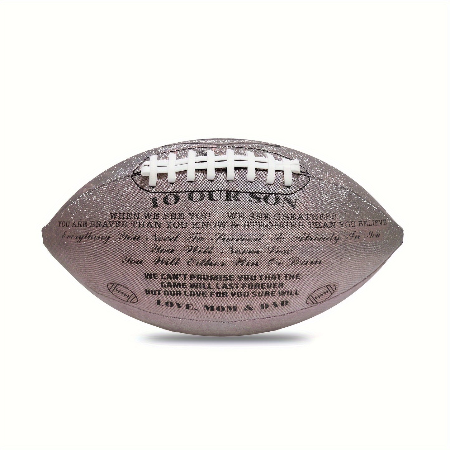 American Football, Glitter Christmas Gifts - To Our Son From Mom And Dad - Size 9 For Outdoor Training And Recreational Play - Temu ShopOnlyDeal