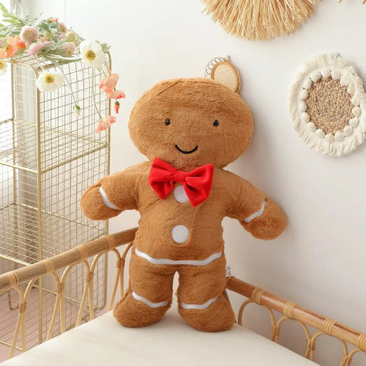 Gingerbread Man 65cm Queen Size Plush Lovely Cookies Man Stuffed Simulated Biscuit Sofa Cushion Kawaii Room Decor Christmas Gift ShopOnlyDeal