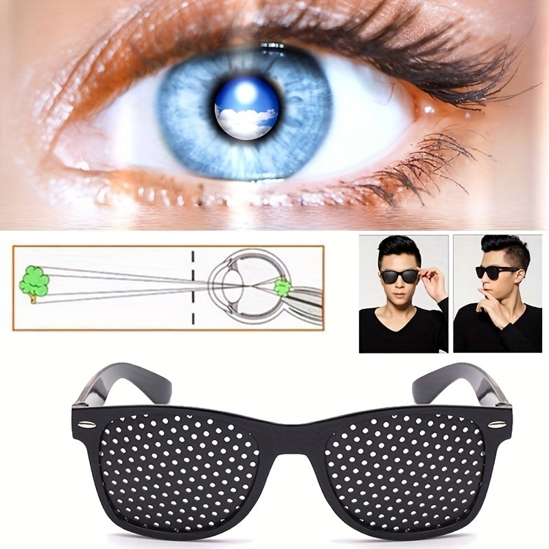 Eyesight Improve Pinhole Glasses, Stenopeic Eyeglasses Sunglasses ShopOnlyDeal