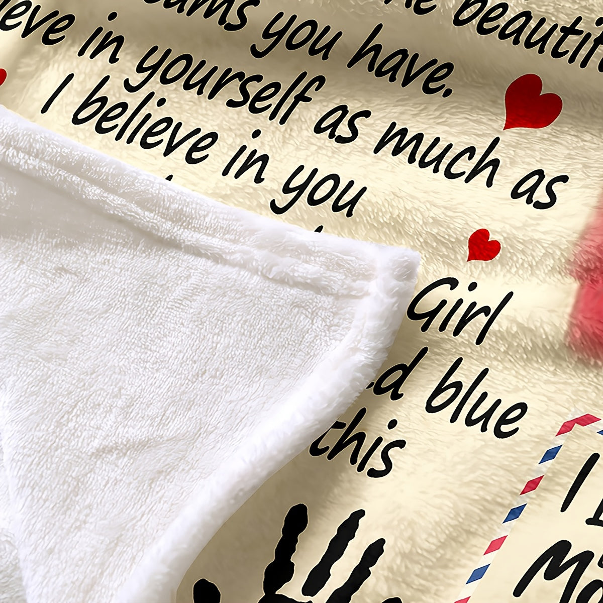 Message Print Blanket, Flannel Towel Quilt, To My Daughter Blanket From Mom & Dad, Flannel Throw Blanket - Temu ShopOnlyDeal