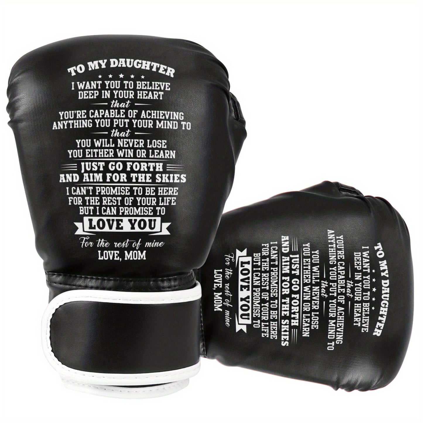 To My Daughter Engraved Boxing Gloves For Daughter, Boxing Training Gloves, Kickboxing Gloves, Fighting Gloves For Daughter, Best Birthday, Graduation, Christmas Gifts For Daughters From Mom And Dad! - Temu ShopOnlyDeal