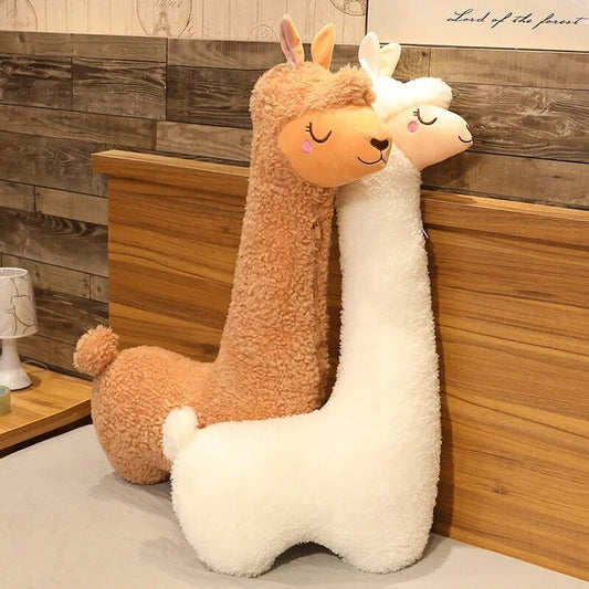 Alpaca Plush Toy 75cm Lovely Japanese Alpaca Soft Stuffed Cute Sheep Llama Animal Dolls Sleep Pillow Home Bed Decor Gift ShopOnlyDeal