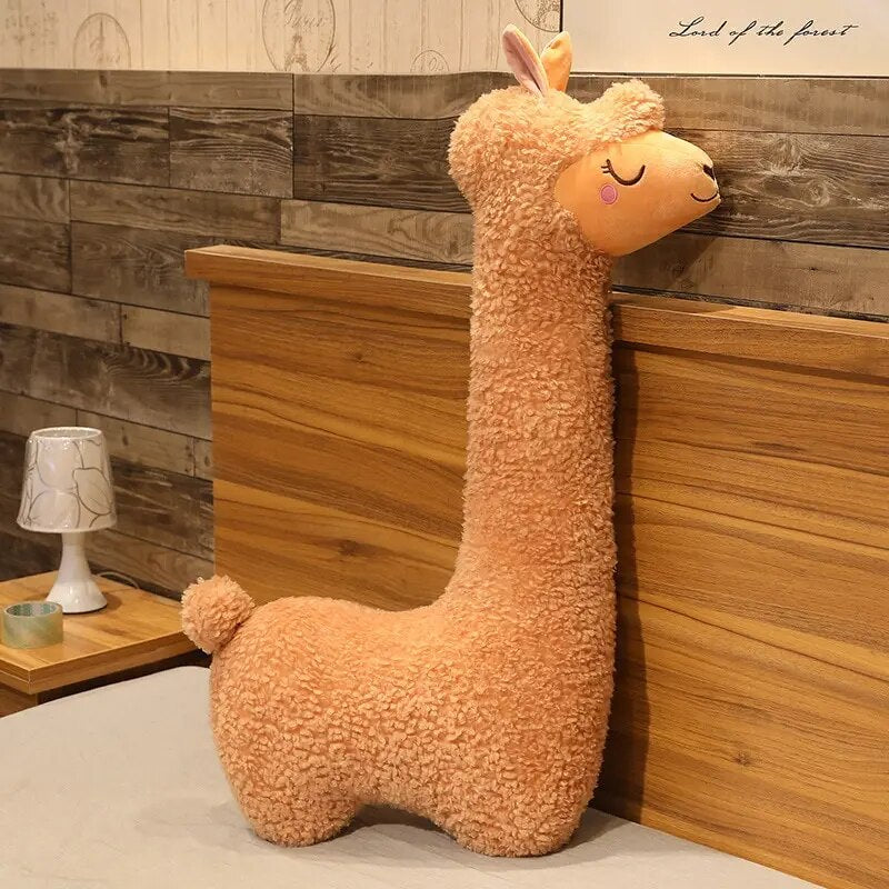 Alpaca Plush Toy 75cm Lovely Japanese Alpaca Soft Stuffed Cute Sheep Llama Animal Dolls Sleep Pillow Home Bed Decor Gift ShopOnlyDeal