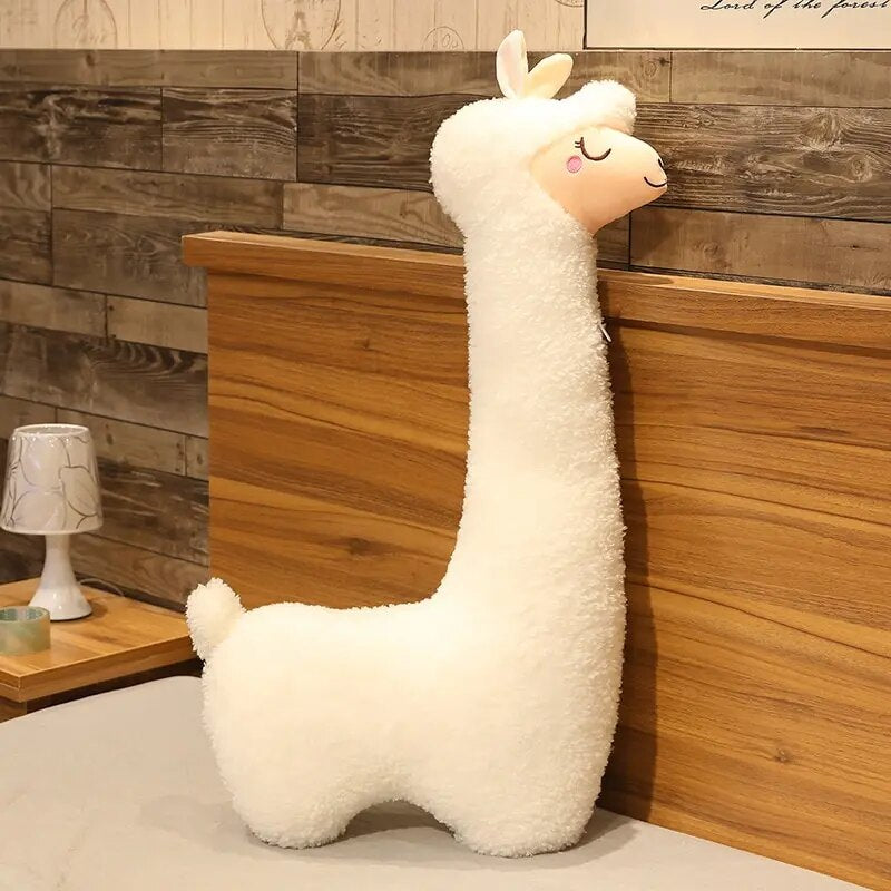 Alpaca Plush Toy 75cm Lovely Japanese Alpaca Soft Stuffed Cute Sheep Llama Animal Dolls Sleep Pillow Home Bed Decor Gift ShopOnlyDeal