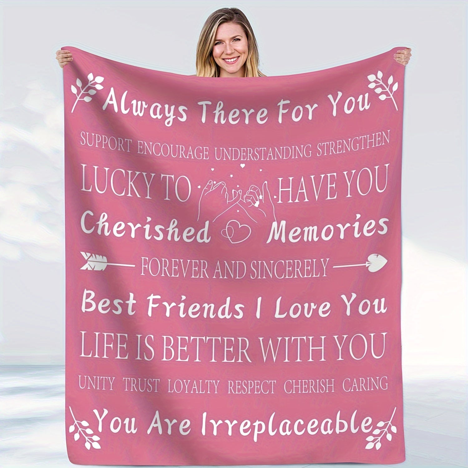 Best Friend Birthday Gifts For Women Unique Female Friendship Gifts For Bestie Flannel Throw Blanket ShopOnlyDeal