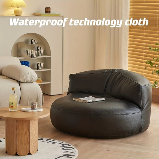 Leather Bean Bag Cover, Sofa Cover: Transform Your Living Room With A Stylish And Comfortable Sofa, Footrest, And Stool Cover! - Temu ShopOnlyDeal