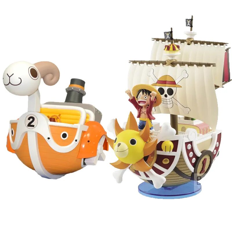 Anime One Piece Ship 7cm Figure Luffy Model Toy Super Cute Mini Boat THOUSANDSUNNY Going Merry Assembled Model Action Figure ShopOnlyDeal