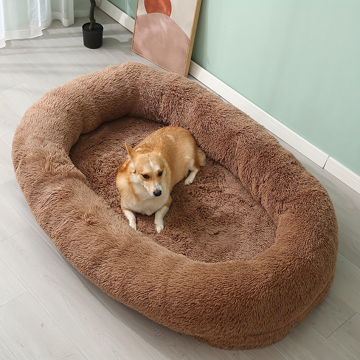 Large Pet Bed For Humans Soft Dog Bed Human-sized Large Dog Bed For Adults & Pets - Temu ShopOnlyDeal