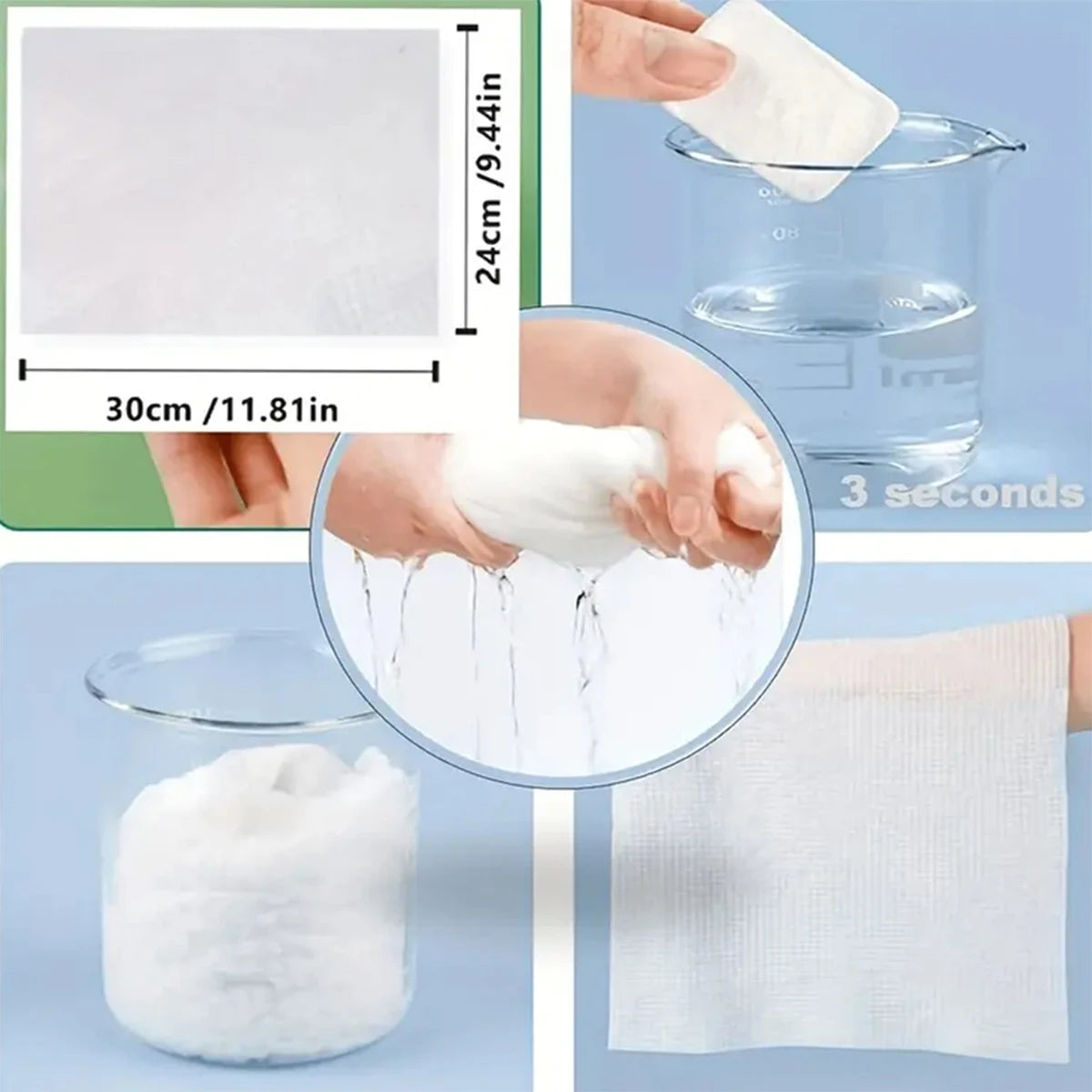 7pcs/4pcs disposable compressed towel face wash towel thickened and enlarged cotton bath towel travel cleansing individually pac ShopOnlyDeal