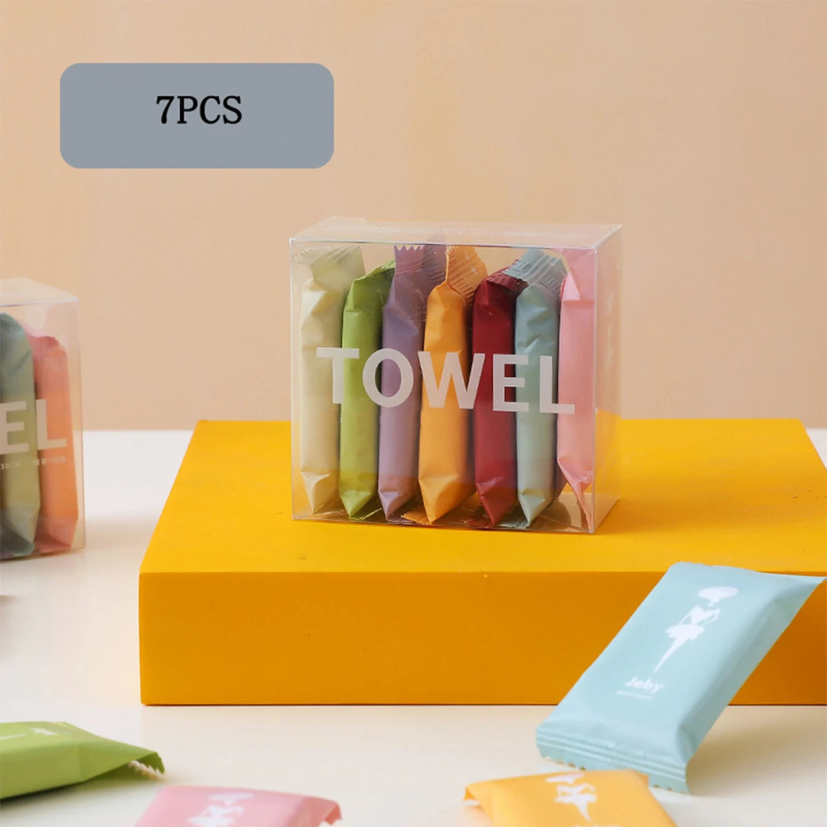 7pcs/4pcs disposable compressed towel face wash towel thickened and enlarged cotton bath towel travel cleansing individually pac ShopOnlyDeal