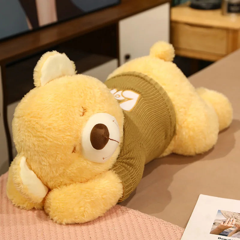 Cute Kawaii Puppy Dog Animal Plush Sleeping With Sweater dolls stuffed toys for children soft sleeping Teddy bear pillow ShopOnlyDeal