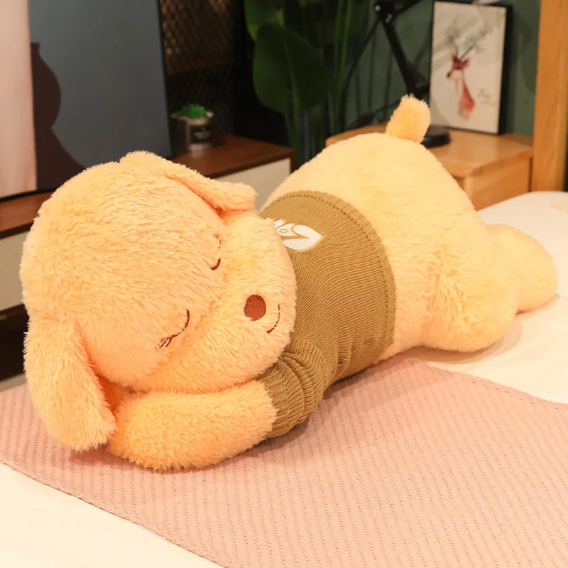 Cute Kawaii Puppy Dog Animal Plush Sleeping With Sweater dolls stuffed toys for children soft sleeping Teddy bear pillow ShopOnlyDeal