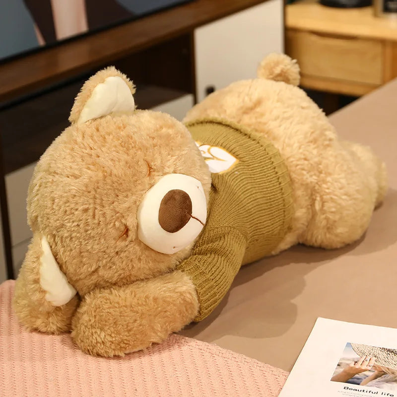 Cute Kawaii Puppy Dog Animal Plush Sleeping With Sweater dolls stuffed toys for children soft sleeping Teddy bear pillow ShopOnlyDeal