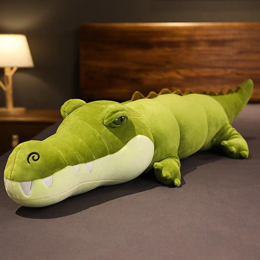 80-180cm Simulation Crocodile Plush Toys Stuffed Soft Animals Plush Long Crocodile Pillow Doll Home Decoration Gift for Children ShopOnlyDeal