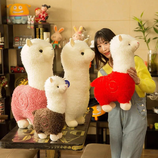 Alpaca Plush Toy Japanese Alpaca Soft 80cm Lovely Stuffed Cute Sheep Llama Animal Dolls Sleep Pillow Home Bed Decor Gift ShopOnlyDeal