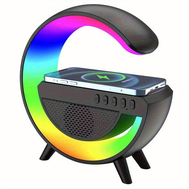 Colorful Nightlight Wireless Phone Charger With Speaker - Perfect Gift! ShopOnlyDeal