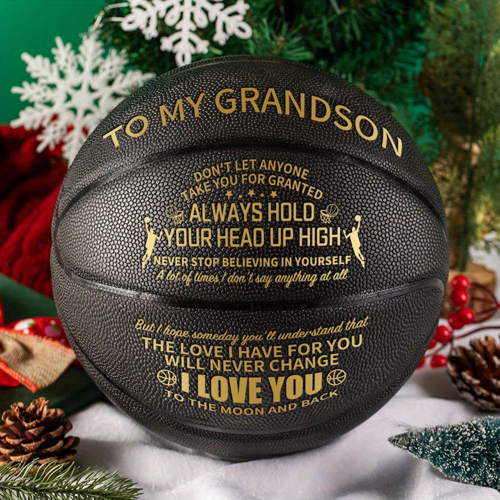 To My Grandson A Special Basketball To Show Your Grandson How Much You Love Them - Perfect Gift, International Standard Size(with A Pump) - Temu ShopOnlyDeal