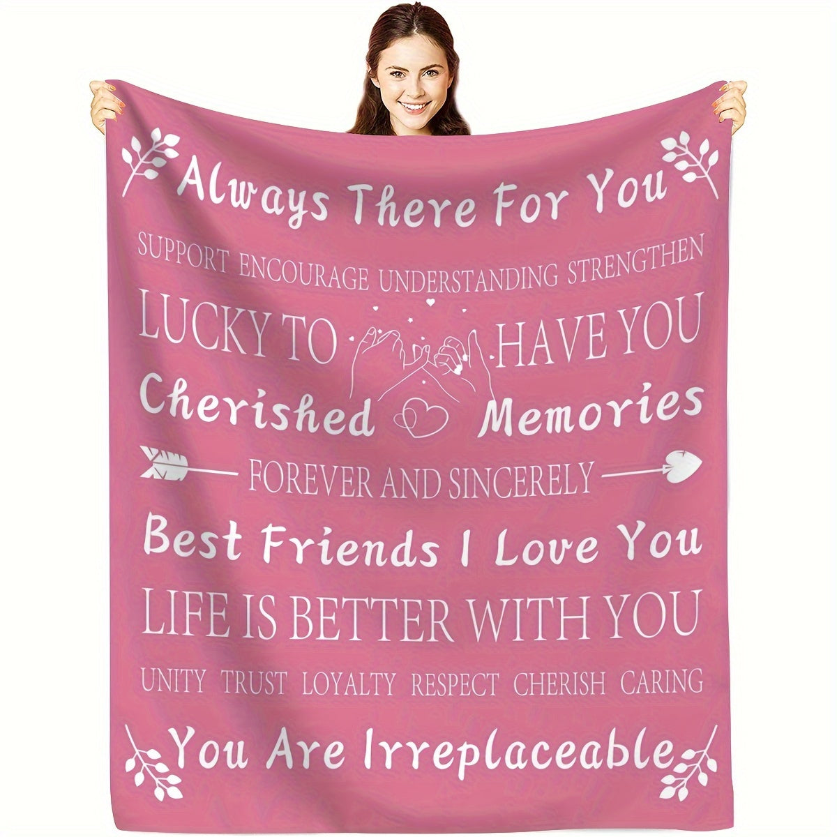 Best Friend Birthday Gifts For Women Unique Female Friendship Gifts For Bestie Flannel Throw Blanket ShopOnlyDeal