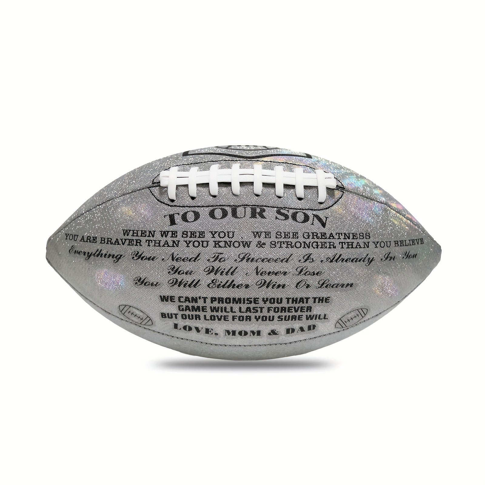 American Football, Glitter Christmas Gifts - To Our Son From Mom And Dad - Size 9 For Outdoor Training And Recreational Play - Temu ShopOnlyDeal