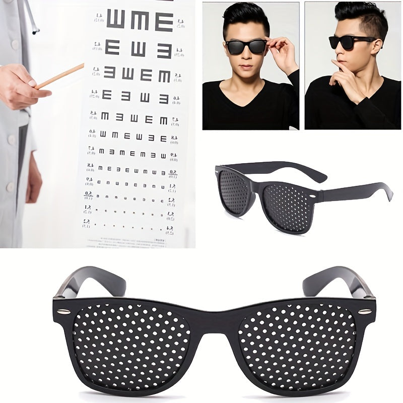 Eyesight Improve Pinhole Glasses, Stenopeic Eyeglasses Sunglasses ShopOnlyDeal