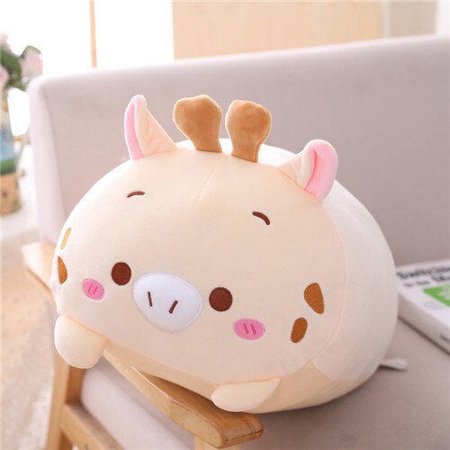 9 Styles Animal Sweet Dinosaur Pig Cat Bear Plush Toy Soft Cartoon Panda Hamster Elephant Deer Stuffed Doll Baby Pillow Gift MIAOOWA Official Store