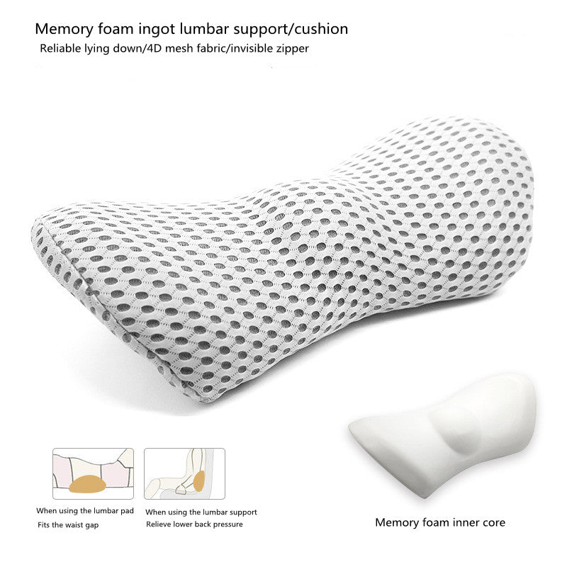 Lumbar Support Pillow For Side Sleepers Pregnancy Relieve Hip Coccyx Sciatica Pain Machine Chair Back Cushion Waist Car Seat ShopOnlyDeal