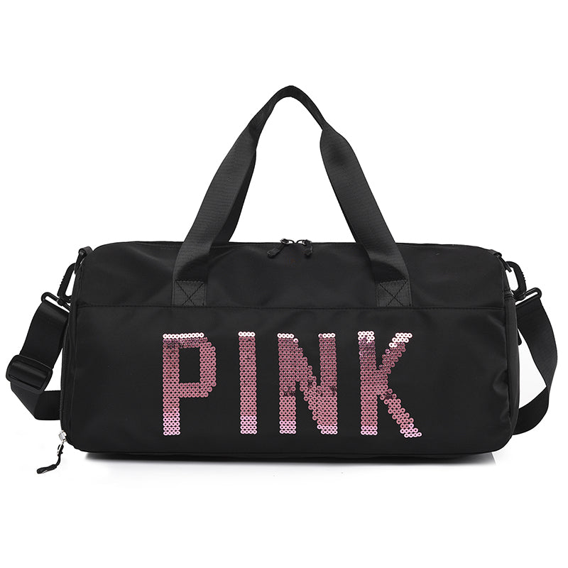 Pink Duffle Bag Large Capacity Travel Storage Bag Portable Duffel Bag Casual Sports Bag With Shoes Compartment | Free Shipping For New Users | Temu ShopOnlyDeal