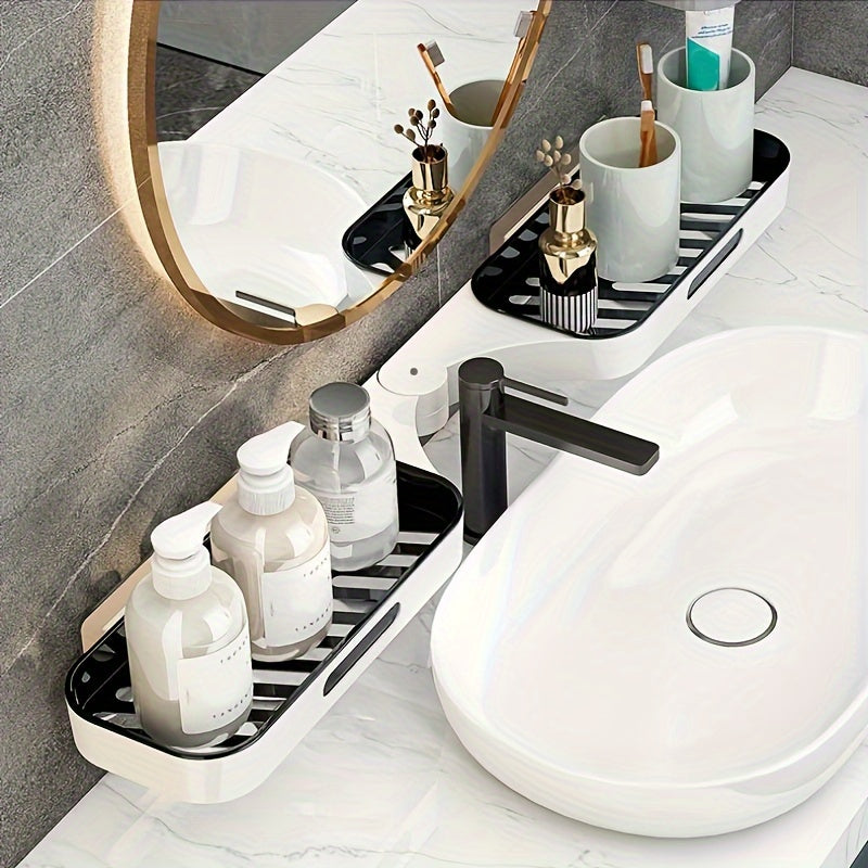 Maximize Your Bathroom Storage with This Wall-Mounted Plastic Shelf Rack! ShopOnlyDeal