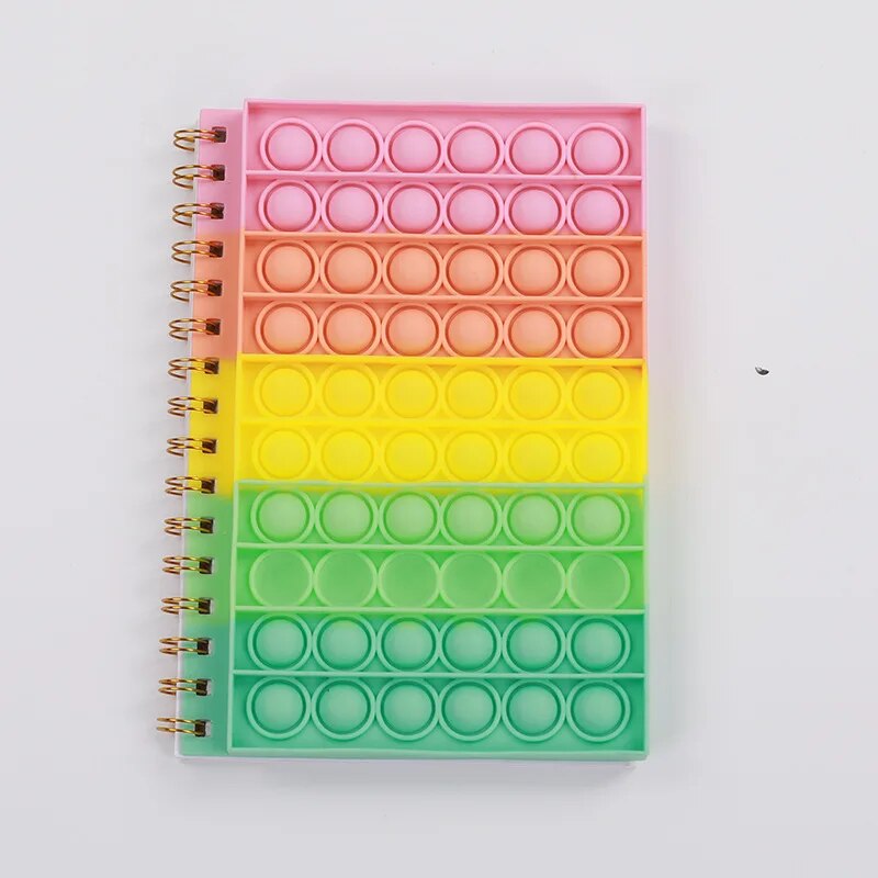 A5 Book Notepad Antistress Fidget Toys Student Office Supplies Push Bubble Pop Notebook Relieve Autism for Kids Adult Gifts ShopOnlyDeal