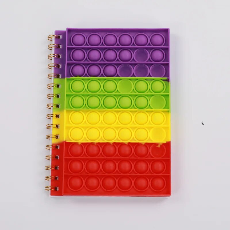 A5 Book Notepad Antistress Fidget Toys Student Office Supplies Push Bubble Pop Notebook Relieve Autism for Kids Adult Gifts ShopOnlyDeal