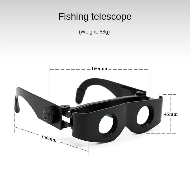 Wearable Binoculars Adjustable Focus Glasses Hand Free Telescope Magnifier Glasses for Fishing Bird Watching Sports Concerts ShopOnlyDeal