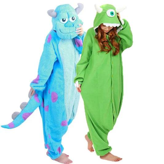 Halloween Adult Onesie Cartoon Monsters Pajamas For Women Men Animal Kigurumi Pyjamas Homewear Cosplay Party Costume Favofans Store