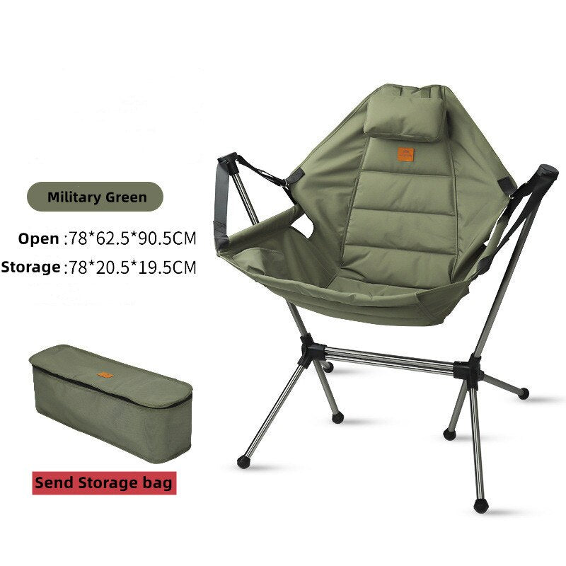 Aluminium Alloy Stargaze Recliner Luxury Camp Chair Camping Rocking Chair Garden Swinging Chairs with Bag Jon And His Living Room Store