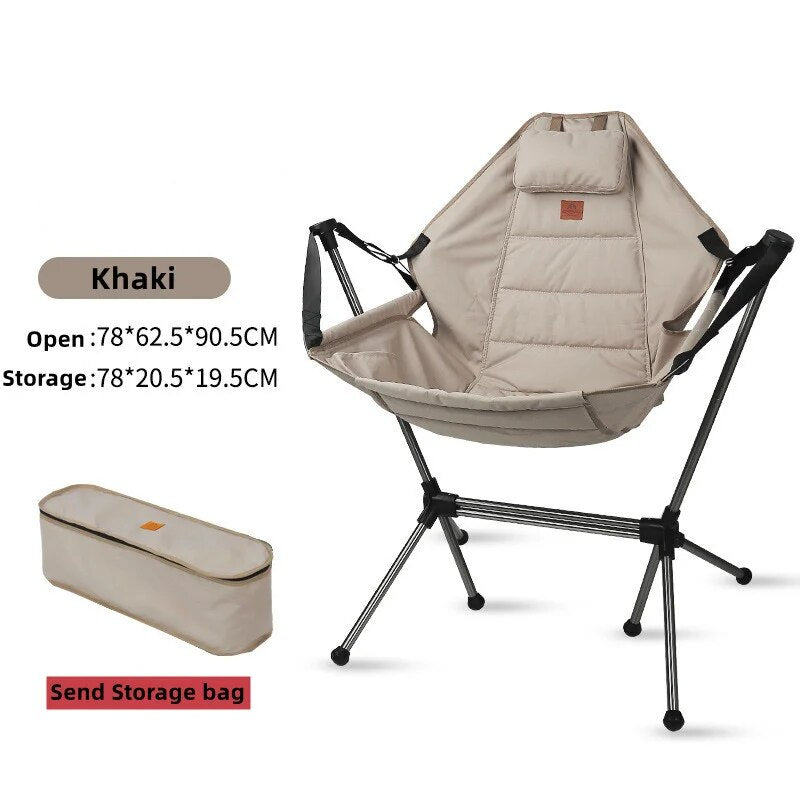 Camp Chair Aluminium Alloy Stargaze Recliner Luxury Camping Rocking Chair Garden Swinging Chairs with Bag Shop