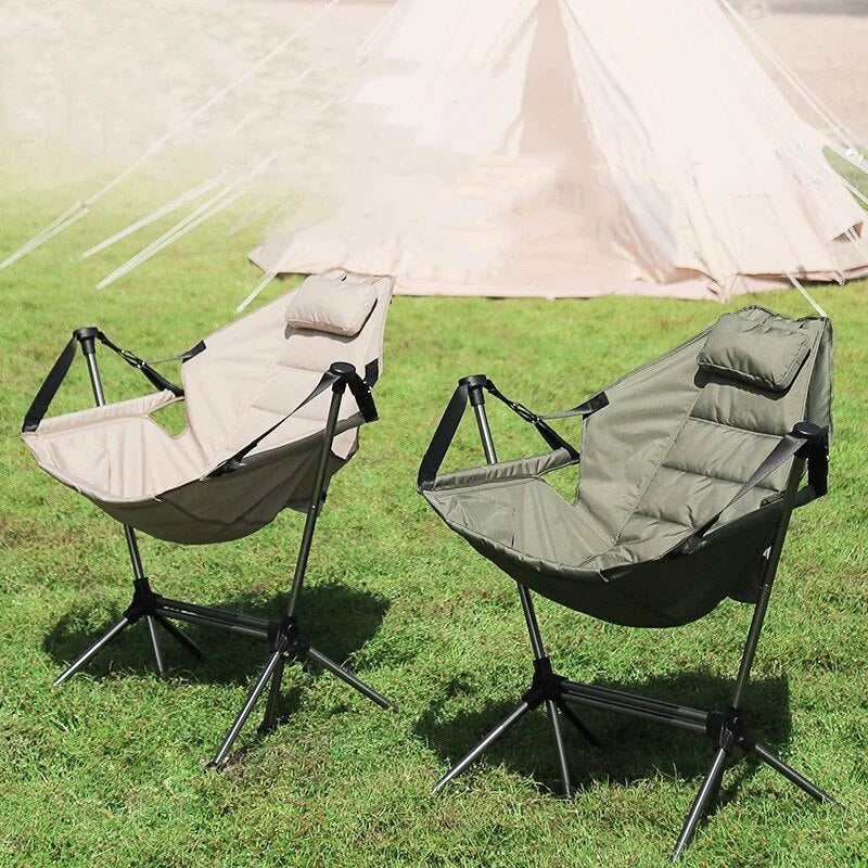 Camp Chair Aluminium Alloy Stargaze Recliner Luxury Camping Rocking Chair Garden Swinging Chairs with Bag Shop