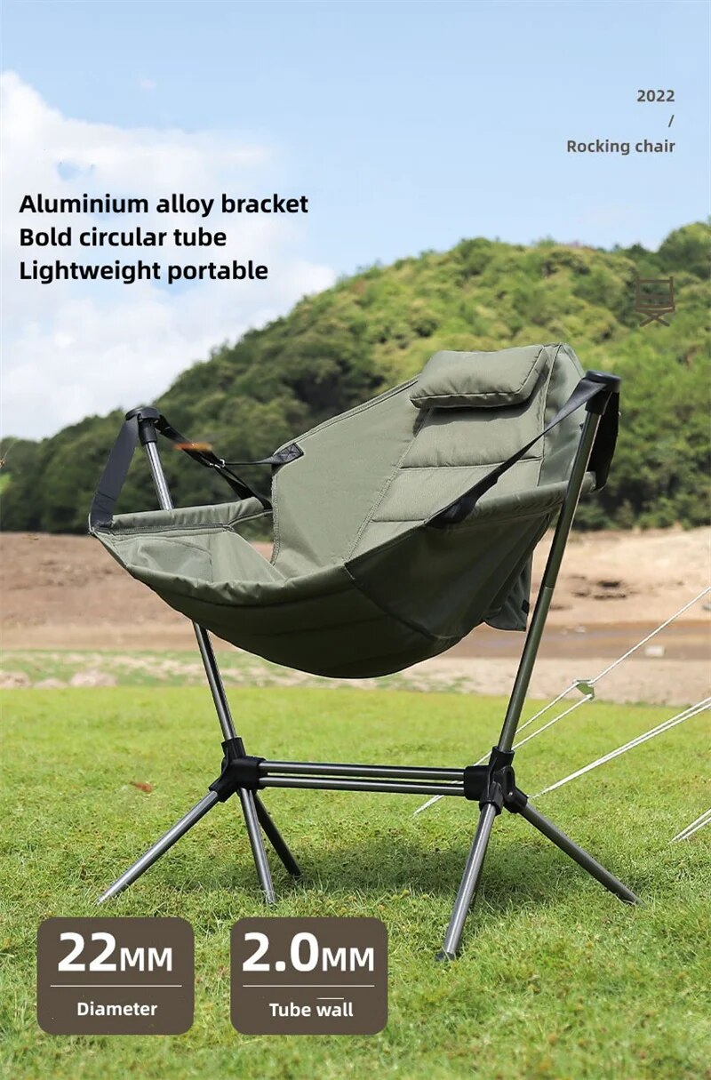 Camp Chair Aluminium Alloy Stargaze Recliner Luxury Camping Rocking Chair Garden Swinging Chairs with Bag Shop