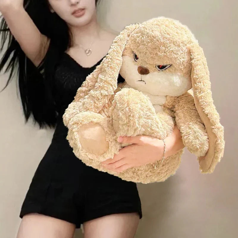 Anger bunny plushie long ear bunny plush toy Kawaii Bunny Plush  Kids Doll for Children Gift AIXINI Dropshipping Store