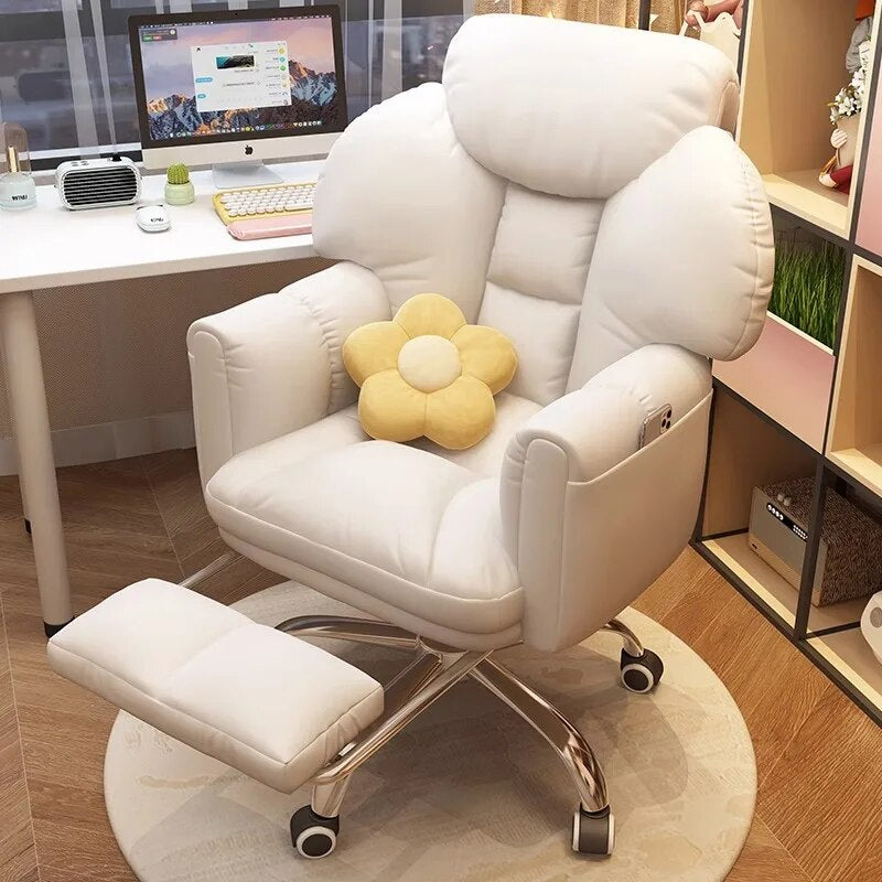 Luxury Arm Office Chairs Gaming Boss Lounge Desk Boss Ergonomic Office Chairs Computer Salon Comfy Comfortable Silla Con Ruedas Furniture Jasmine Has a Date Store