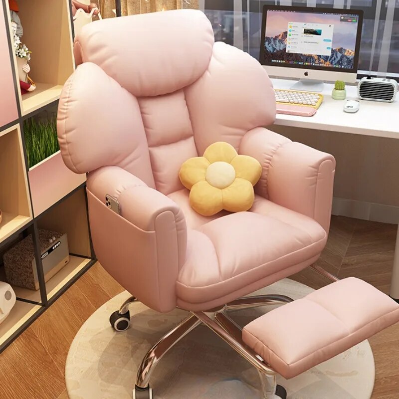 Luxury Arm Office Chairs Gaming Boss Lounge Desk Boss Ergonomic Office Chairs Computer Salon Comfy Comfortable Silla Con Ruedas Furniture Jasmine Has a Date Store