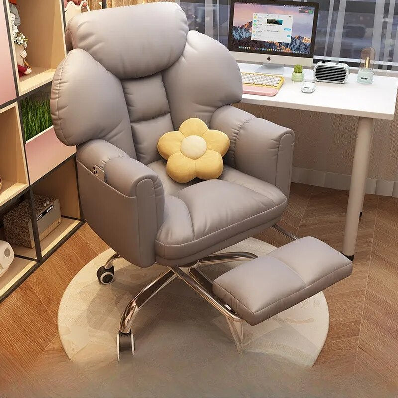 Luxury Arm Office Chairs Gaming Boss Lounge Desk Boss Ergonomic Office Chairs Computer Salon Comfy Comfortable Silla Con Ruedas Furniture Jasmine Has a Date Store