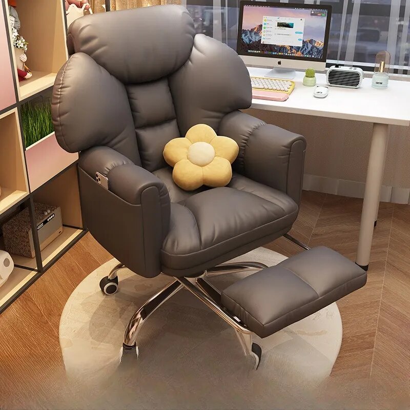 Luxury Arm Office Chairs Gaming Boss Lounge Desk Boss Ergonomic Office Chairs Computer Salon Comfy Comfortable Silla Con Ruedas Furniture Jasmine Has a Date Store