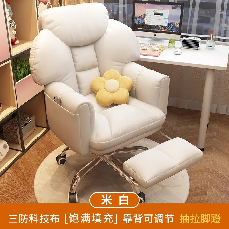 Luxury Arm Office Chairs Gaming Boss Lounge Desk Boss Ergonomic Office Chairs Computer Salon Comfy Comfortable Silla Con Ruedas Furniture Jasmine Has a Date Store